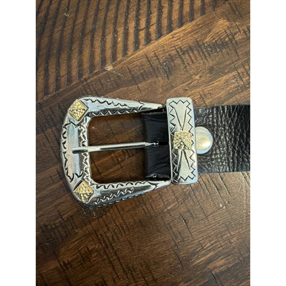 Belt Vintage Y2K Drip Black Leather All Studded Rhinestone Western Streetwear - Picture 6 of 7